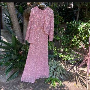 ASOS Pink Sequin Maxi Dress